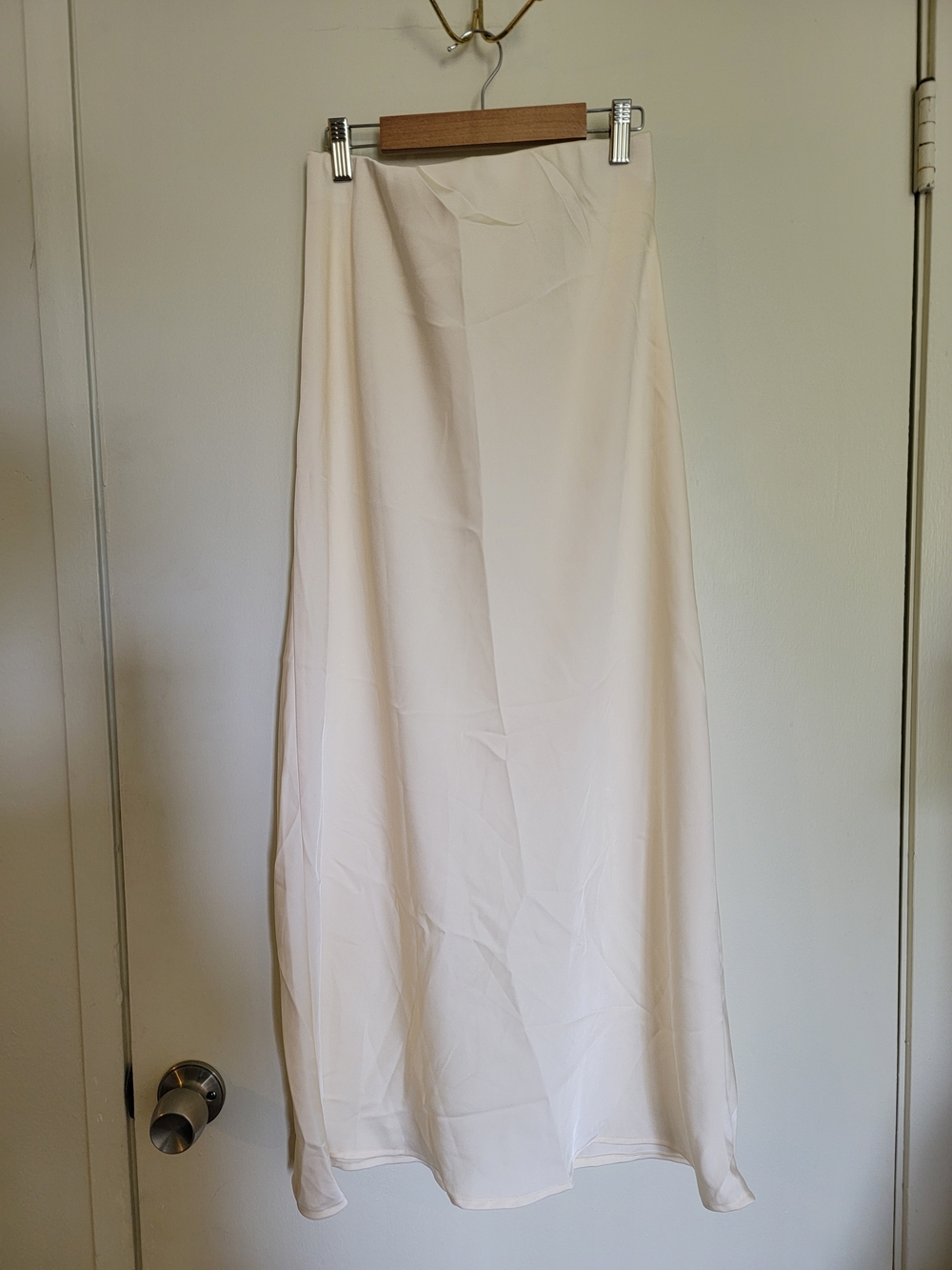 Women's Cream A-Line Skirt